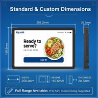 Affichage numérique ELC WF1109T 11 pouces, 4+64 Go, Android 14, 280 nits, écran tactile PCAP 10 points, affichage numérique pour restaurant