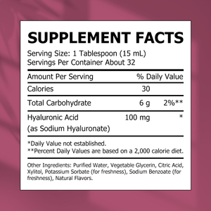 Factory Wholesale Hyaluronic Acid Oral Liquid with Hyaluronic Acid Supports Joint and Bone Wellness Daily Herbal <b>Supplement</b> Drop - Product Image 2
