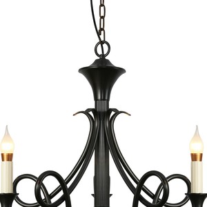 Lámpara de araña estilo francés para villa, candelabro europeo sencillo para sala de estar y comedor, lámpara de cobre estilo americano retro - Product Image 5