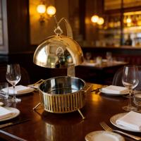 Nouveau Réchaud de Buffet de Luxe 8L en Acier Inoxydable Doré 201, Alimenté à l'Alcool, pour la Restauration, les Restaurants et les Mariages