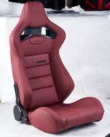 Sièges de course en PVC rouge JBR1041T, sièges de voiture modifiés universels pour simulateur de course, station de jeu, couleur violette