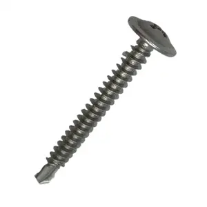 Custom Screw 410/304 Stainless Steel Metric Fasteners Hexagonal Self Tapping Screw With PVC Washer