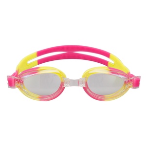 Lunettes de natation anti-buée, protection UV, écologiques, double couche, en silicone, étanches, pour adultes et enfants, utilisation en eau libre, rose clair - Product Image 4