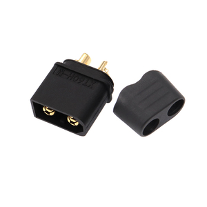 Paire de connecteurs mâle et femelle noirs de la série XT60H, prise haute puissance 30A-60A pour modèles RC, jouets et batteries au lithium - Product Image 2