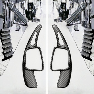 Accessoires de levier de vitesses pour volant de voiture sport en fibre de carbone ABS pour Audi A3 A4 A5 S3 S4 S5 SQ5 S Q2 Q3 Q5 A7 RS6 RS4 - Product Image 3
