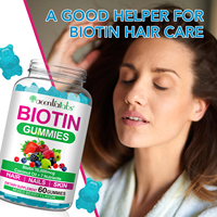 Gummies Biotine Haute Puissance Faibles en Calories pour une Alimentation Saine Cheveux Ongles Peau