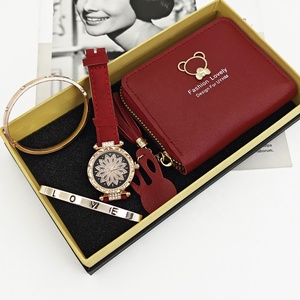 Conjunto de Relojes de Mujer en Tendencia 2026, Reloj con Diamantes, Pulsera y Cartera de Cuero, Set de Regalo - Product Image 2