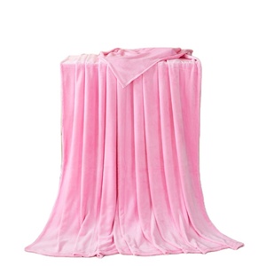 Rắn màu lông cừu sang trọng flannel Chăn dệt kim dành cho người lớn kẻ sọc ném cho sofa couch giường mềm bao gồm bedspread thoải mái tính năng - Product Image 1