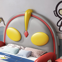 JINS Cartoon-Charakter Kinderbett aus Holz mit Stauraum, modernes und komfortables Design für Jungenzimmer, Kindergarten, Schule, Hotel