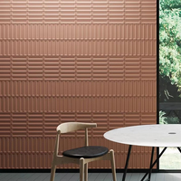 Panneau mural acoustique 3D texturé en feutre PET, certifié BSCI et ISO, écologique, pour bureaux et maisons, solutions de conception personnalisées pour projets d'art et de décoration.