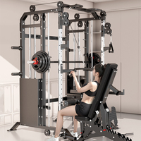 WENDY Appareil de fitness professionnel unisexe tout-en-un, machine Smith multifonctionnelle en acier