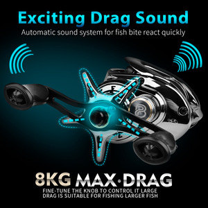 Nuevo Carrete de Pesca de Alta Calidad 7.2:1 8KG para Agua Salada con 5+1BB XG, Carrete de Pesca Ligero para Mano <span class=keywords><strong>Izquierda</strong></span> o Derecha - Product Image 5