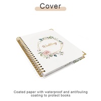 Carnets personnalisés avec impression par transfert, dorure or rose, organisateur à spirale, couverture rigide, journal de mariage, agenda, carnet de notes, planificateur en PP