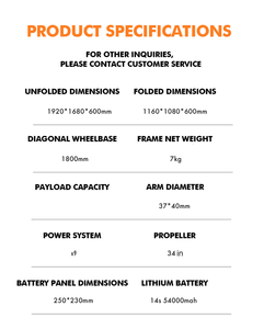 ชุดโครงลำตัวโดรนสำหรับงานเกษตรขนาดเล็ก6แกนพร้อมมอเตอร์ระบบไฟฟ้า X9ฮ็อบบี้วิงสำหรับสเปรย์เพื่อการเกษตร - Product Image 5