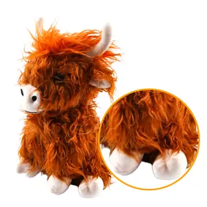 Shaoxing Manufacturer Custom Sensory Stuffed Animal Highland Cow Weighted Plush Toy For Kids Anxiety