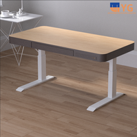 Bureau à domicile moderne gris bureau électrique debout hauteur réglable ordinateur et table de jeu 3 hauteurs prédéfinies pour bureau à domicile