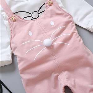 Conjunto de Ropa de 2 Piezas para Bebés Recién Nacidas con Diseño de Ratón de Dibujos Animados, Conjunto de Ropa de Manga Larga de Algodón para Bebés de 0 a 4 Años - Product Image 6