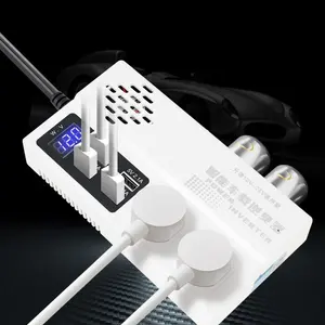Inversor de Corriente para Auto de 500W de Potencia Máxima, de CC 12V/24V a CA 220V, 4 Puertos USB, Onda Sinusoidal Modificada, con Interruptor de Encendido/Apagado y Pantalla Digital - Product Image 5