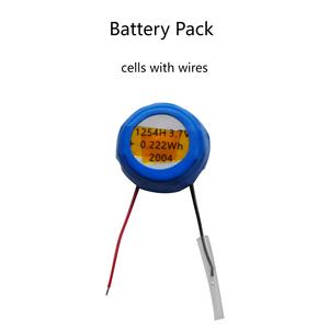 Nhà Máy Bán buôn có thể sạc lại 3.7V Lipo nút pin 1254 1154 1054 1040 60mAh 52mAh 42mAh 35mAh cho điều khiển từ xa - Product Image 1