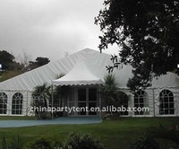 Tentes de réception de luxe blanches pour mariages en plein air 5x10 20x30 20x40, grandes tentes de fête et de mariage