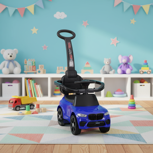 Voiture électrique 4 roues pour bébé avec poignée de poussée, jouet porteur à batterie pour enfants de 2 à 4 ans, vente en gros - Product Image 3