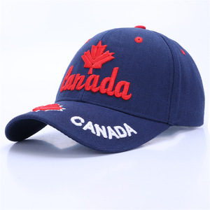 Gorra de béisbol bordada con la bandera de Canadá al por mayor, gorra ajustable de algodón con hoja de arce, gorras snapback, gorra trucker para hombres y mujeres, al por mayor - Product Image 5