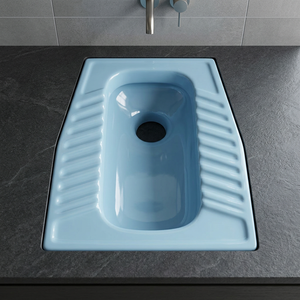 Vistaar Premium Double Red Brandy Squatting Pan-WC de toilette en céramique de l'Est élégant à bas prix - Product Image 5