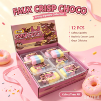 Jouet Squishy Faux Crisp Choco Popsicle, Jouet Anti-Stress Coloré à Presser, Jouet de Décompression Doux à Remontée Lente pour Enfants