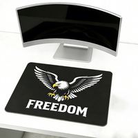 Mousepad Hitam Cetak Logo Kustom Berkualitas Tinggi Stok Terlaris