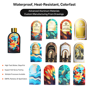 Tùy chỉnh dính sticker cho nước hoa chất lượng cao Nhãn hiệu riêng với dập nổi khắc logo bao bì nhãn - Product Image 3