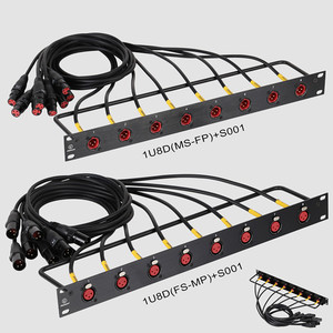 1 Meter 2*1.5m㎡ 8 Ways Audio Video Equipment XLR Male Female 3 Pin Audio <strong>Microphone</strong> <strong>Cable</strong> Signal Connector - Product Image 1
