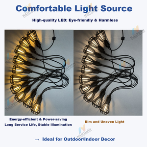 Luci a Stringa LED Personalizzabili Infrangibili IP65 Impermeabili per Esterni, Patio, Giardino e Festività - Product Image 4