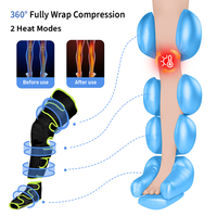 Masseur de jambe de Compression d'air Portable Hightop 510K avec masseur de jambe en tissu doux pliable électrique de Sports de chaleur pour la Circulation