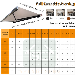 Toldo Retráctil Motorizado de <span class=keywords><strong>Aluminio</strong></span> de Lujo, Personalizado, con Lona Acrílica, Diseño Moderno para Balcón, Azotea, Jardín, <span class=keywords><strong>Terraza</strong></span> - Product Image 3