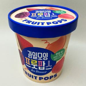 Mix Pops 180G chất lượng tốt nhất món tráng miệng đông lạnh mini Pops trái cây kem 4 trái cây có hương vị Mâm Xôi xoài đào dâu tây - Product Image 2
