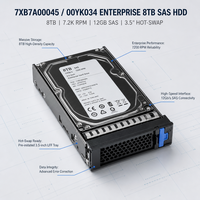 Hard Drive Server 7XB7A00045 00YK034 8TB 7.2K12G SAS SR650 dalam kemasan kotak