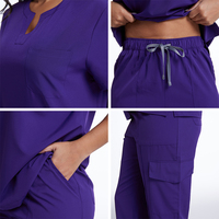 Ensemble d'uniformes médicaux personnalisés avec logo pour infirmières, unisexe, tailles S/M/L/XL/2XL