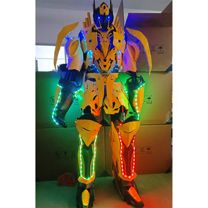 Costume de poupée Transformers Autobots lumineux à LED pour adultes, idéal pour le cosplay en parc, Bumblebee <span class=keywords><strong>Optimus</strong></span> <span class=keywords><strong>Prime</strong></span> Robot Voiture - Product Image 2