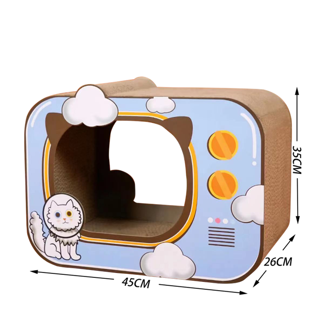 Cat Scratcher for Indoor Cats Protecting Furniture Cat Scratch Pad Cardboard Scratching with Ball Toy