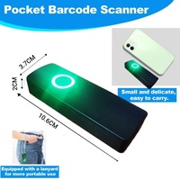 Lector de Códigos de Barras 1D 2D QR Portátil para Recopilación de Datos, Escáner Inalámbrico Tipo Pluma USB 2.4G Multicomunicación