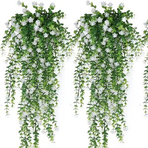 69 Piezas de Flores Artificiales de Eucalipto, Camelia y Rosa, Plantas Artificiales Colgantes, Pothos para Decoración de Sala de Estar - Product Image 2