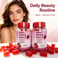 Complément Alimentaire en Gros OEM à Marque Blanche c 2500mcg Biotine avec Vitamines C et E Saveur Fraise