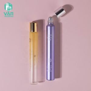 Envase de Lujo YAN, Cilindro Pequeño Colorido de 5ml 10ml, Botella de Vidrio para Perfume o Aceite Facial con Rodillo de Acero Inoxidable y Tapa de Aluminio - Product Image 6