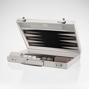 Giochi da tavolo classici Portabili Custodia in Pelle PU <span class=keywords><strong>Backgammon</strong></span> Set di giochi di lusso per adulti e bambini - Product Image 3