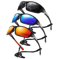 Lunettes de soleil sport polarisées 2026 pas chères pour hommes, protection UV400 enveloppante, cyclisme, pêche, conduite, logo personnalisé OEM