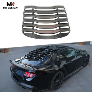 ฝาครอบบังแดดกระจกหลังแบบด้านสีดำ ทำจากวัสดุ ABS สำหรับ Ford Mustang 2015-2024  ชุดแต่งกระจกหลังแบบ Louver สำหรับตกแต่งรถยนต์ - Product Image 1