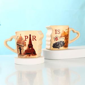 Tasse à café personnalisée en porcelaine blanche, cadeau promotionnel de marque, mugs en céramique avec logo - Product Image 5