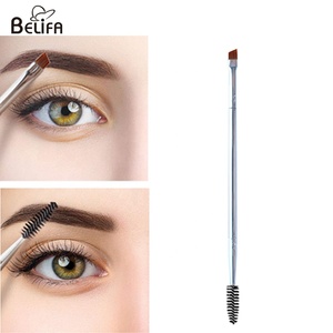 Double extrémité en métal pour sourcils spoolie mascara wand pinceau fin à <span class=keywords><strong>angle</strong></span> fin pour maquillage et eye-liner - Product Image 3