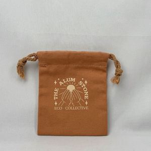Customizable Organic Cotton <b>Drawstring</b> Eco-Friendly <b>Pouch</b> Recyclable for Rings and Earrings Use - Product Image 1