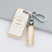 Coque de protection pour clé de voiture en TPU souple de qualité supérieure pour Chery EXEED TX VX LX Tiggo Fulwin Bonus très Forza J2 Celer Envy Ring Keychain Bag